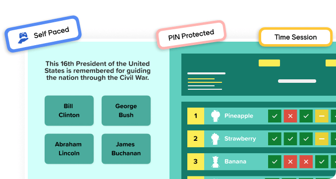 Factile interactive choice mode with timed sessions, progress tracking, and student analytics